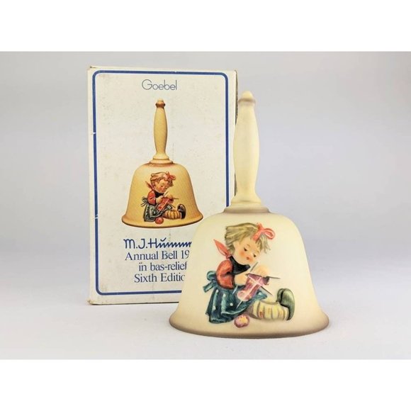 Vtg 1983 Goebel Hummel Annual Porcelain Bell Collectible 6th Edition West German - Picture 2 of 10